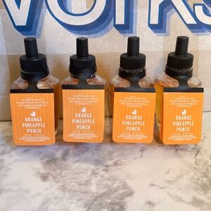 Four Bath & Body Works Orange Pineapple Punch Wallflowers Refills